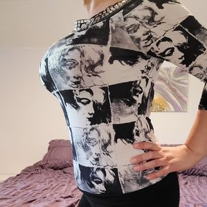 Joseph Ribkoff Marilyn Monroe art-deco top
